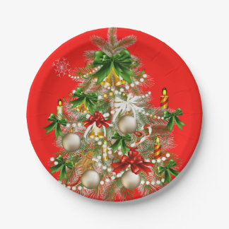 Christmas Tree Tableware Paper Plate