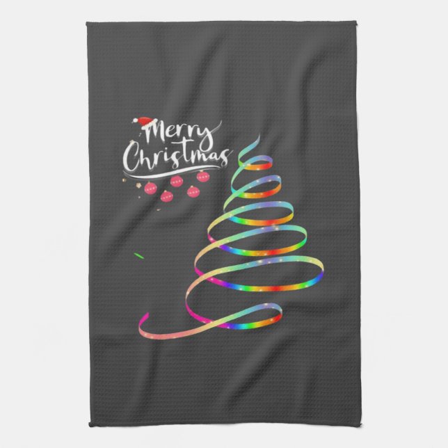  Christmas Tree   Tea Towel (Vertical)