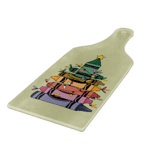 Christmas Tree Teacher Life Gift Teaching Cutting Board