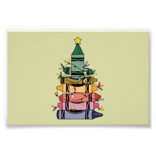 Christmas Tree Teacher Life Gift Teaching Photo Print