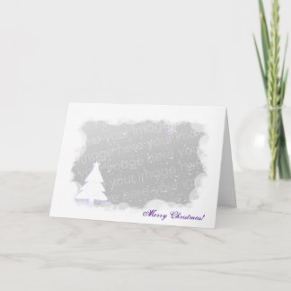 Christmas Tree Template! Holiday Card