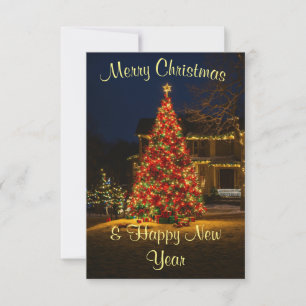 Christmas Tree Thank You Card
