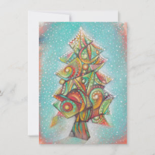 Christmas Tree Thank You Card