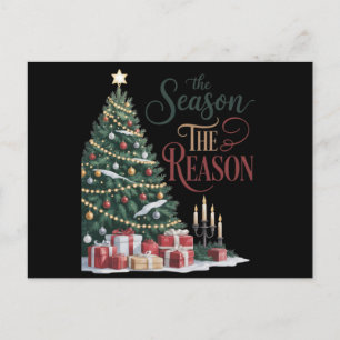 Christmas Tree The Season The Reason Postcard