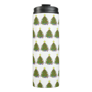 Christmas tree thermal tumbler