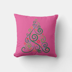 Christmas Tree Throw Pillow