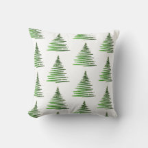 Christmas tree throw pillow
