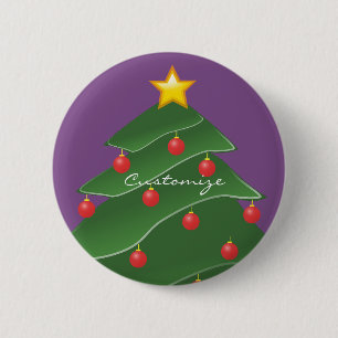 Christmas Tree Thunder_Cove 6 Cm Round Badge