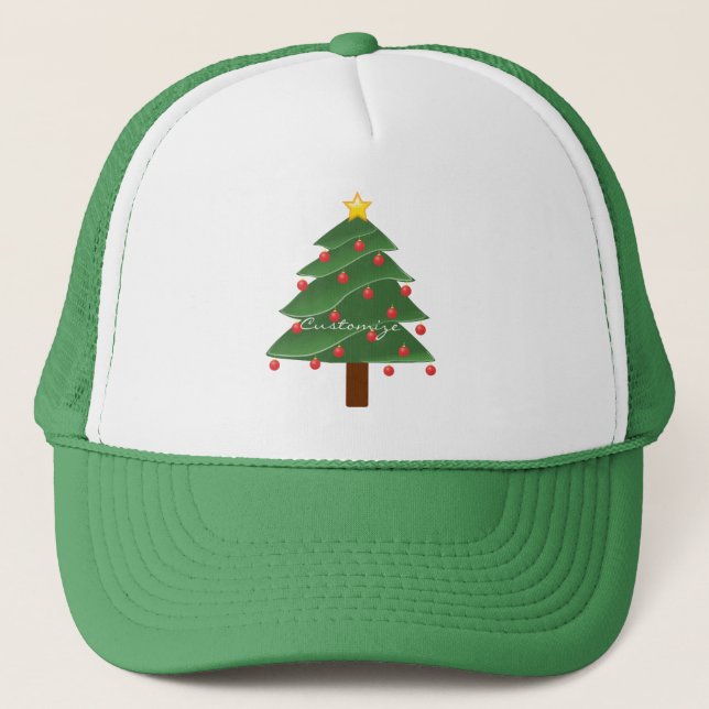 Christmas Tree Thunder_Cove Trucker Hat (Front)