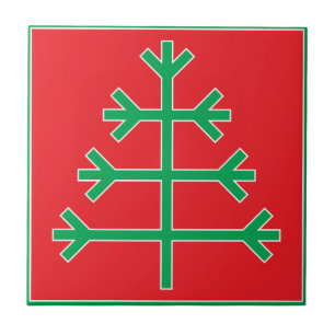 Christmas tree tile