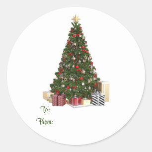 Christmas Tree To And From Sticker