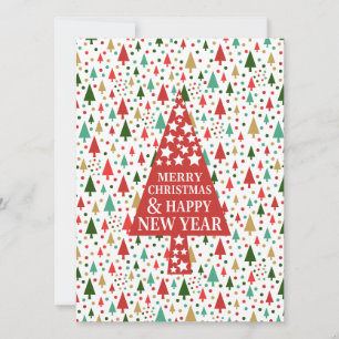 Christmas tree to customise holiday card