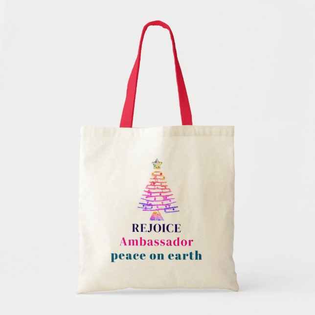 Christmas Tree Tote Bag (Front)