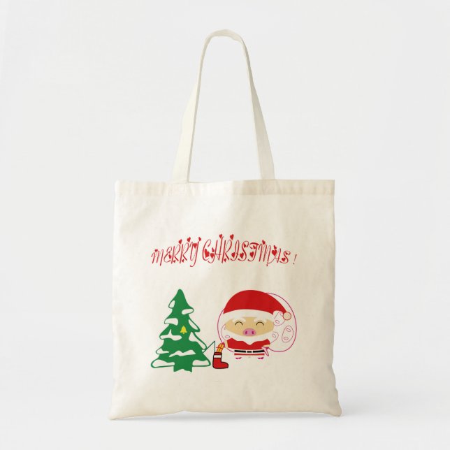 Christmas tree tote bag (Front)