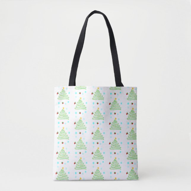 Christmas tree tote bag (Front)