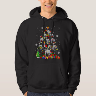 Christmas Tree Toy Fox Terrier Christmas Santa Dog Hoodie