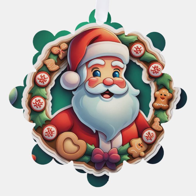 Christmas tree tree decoration card (Front)