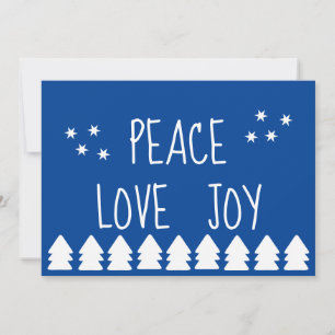 Christmas Tree Typography Holiday Card