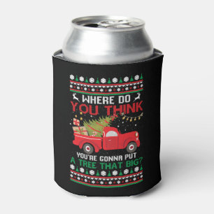 Christmas tree Ugly Christmas Sweater Can Cooler