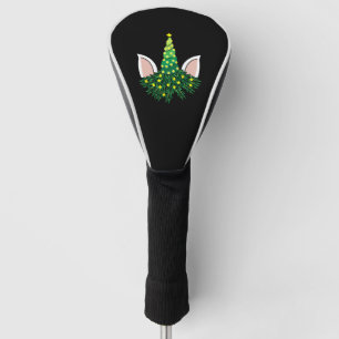 christmas tree unicorn golf head cover