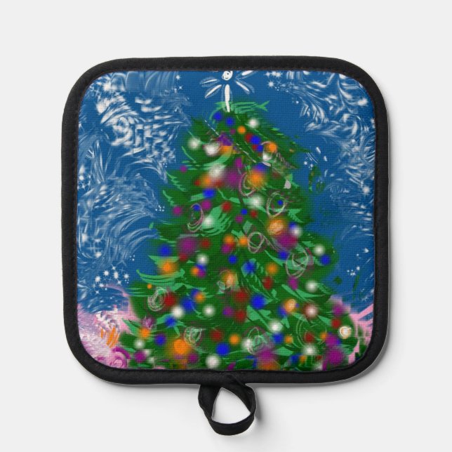 Christmas Tree v1  Pot Holder (Front)