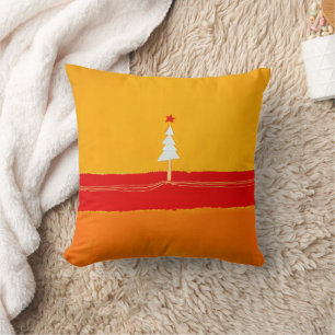 Christmas Tree, Vintage, Abstract  Cushion