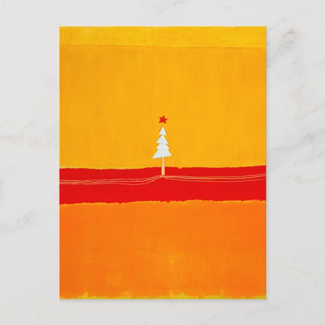 Christmas Tree, Vintage, Abstract  Postcard (Front)