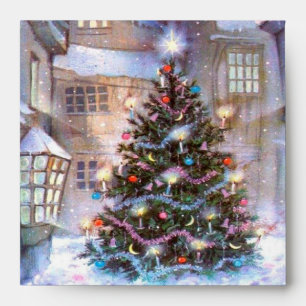 Christmas Tree Vintage Envelopes