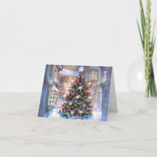 Christmas Tree Vintage Holiday Card