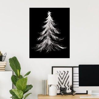 Christmas tree wall art