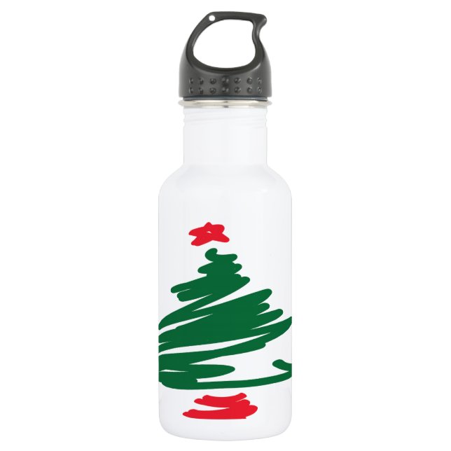 Christmas Tree Water Bottle (Front)