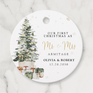 Christmas Tree Wedding Gift Tag