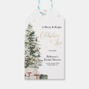 Christmas Tree Wedding Gift Tag