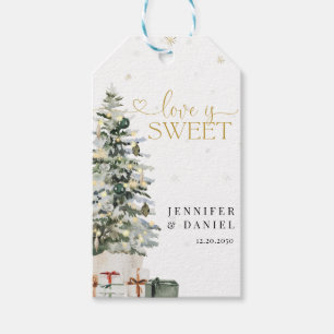 Christmas Tree Wedding Gift Tag