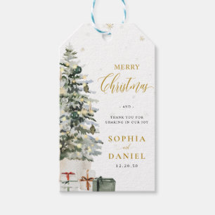 Christmas Tree Wedding Gift Tag