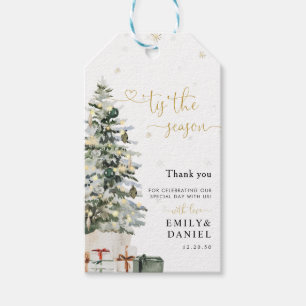 Christmas Tree Wedding Gift Tag