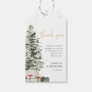 Christmas Tree Wedding Gift Tag