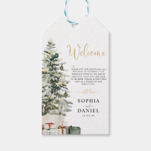 Christmas Tree Wedding Gift Tag