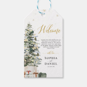 Christmas Tree Wedding Gift Tag