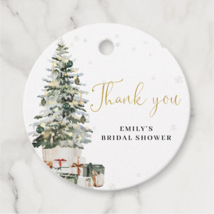 Christmas Tree Wedding Gift Tag