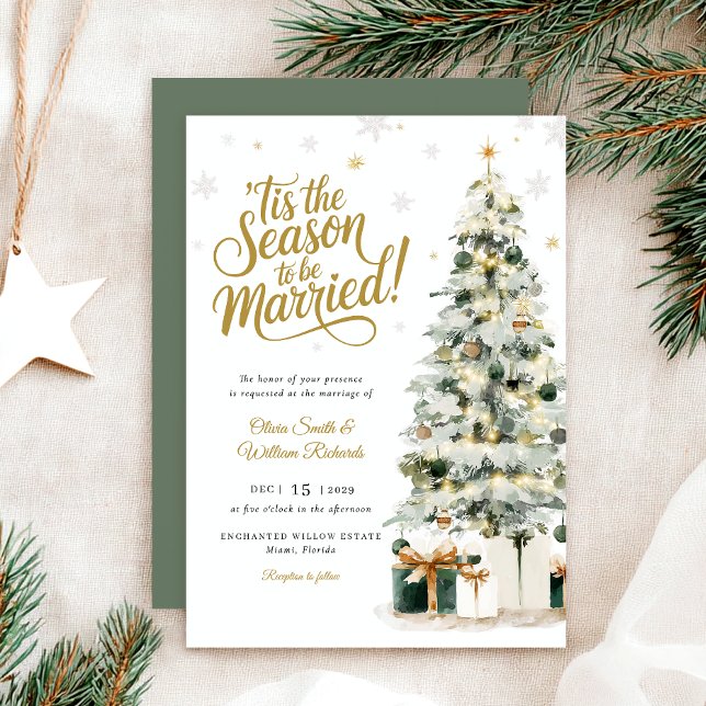 Christmas Tree Wedding Invitation (Creator Uploaded)