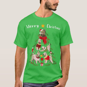 Christmas Tree Wheaten Terrier Lover Xmas  T-Shirt