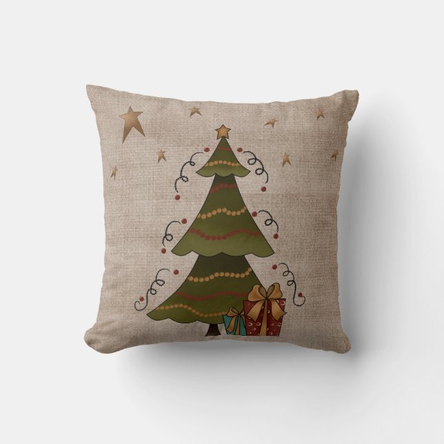Christmas Tree Whimsy Cushion (Front)