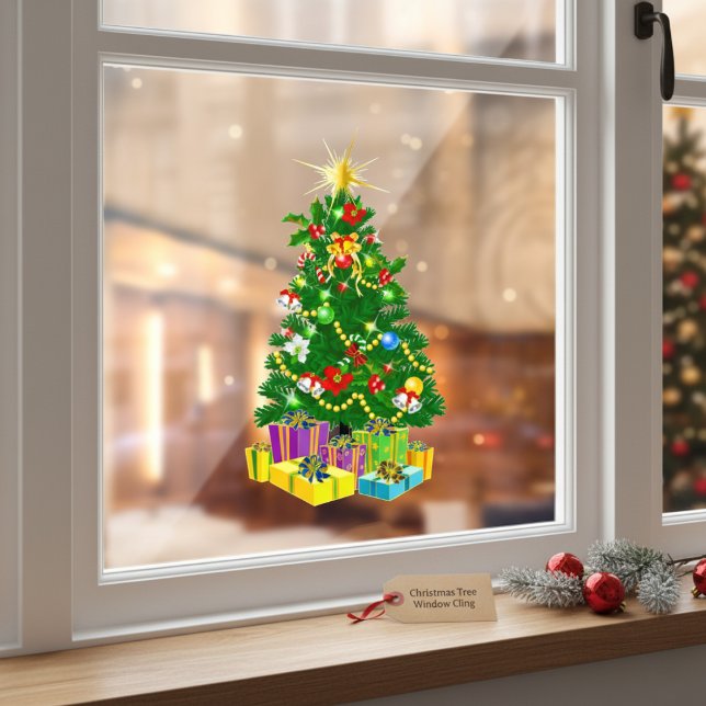 Christmas Tree Window Cling (Christmas Tree Window Cling)