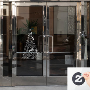 Christmas Tree window decals vinyl window cling