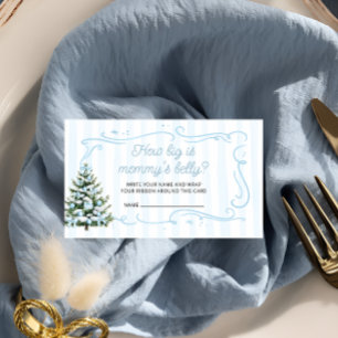 Christmas Tree Winter How Big Is Mommy's Belly Enclosure Card