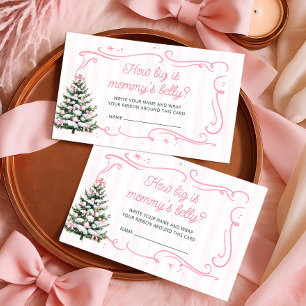 Christmas Tree Winter How Big Is Mummy's Belly Enclosure Card