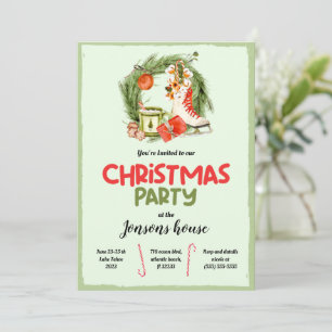 Christmas Tree Winter Party Invitation