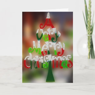Christmas Tree Wishes Holiday Card