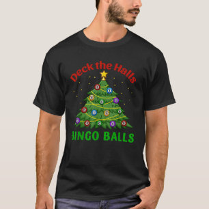 Christmas tree with bingo baubles  T-Shirt